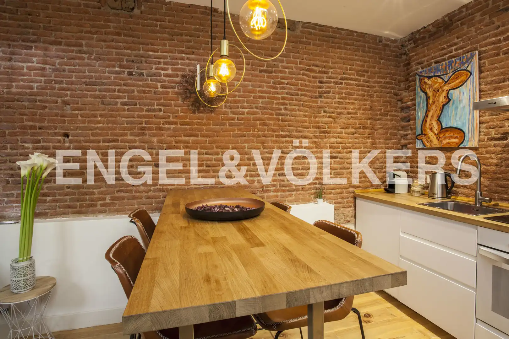 Küche von Wohnung zum Verkauf in Madrid mit Klimaanlage und Heizung