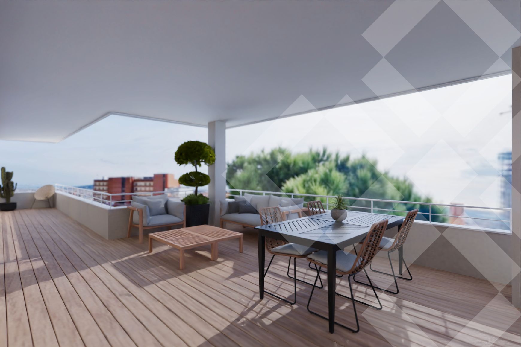 Terrace of Apartment for sale in Esplugues de Llobregat  with Air Conditioner, Heating and Private garden