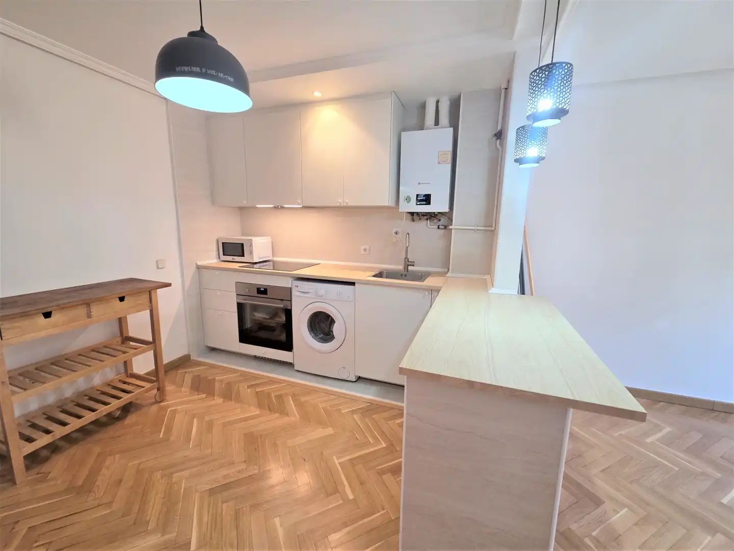 Cocina de Apartamento de alquiler en Villanueva del Pardillo con Calefacción, Parquet y Horno