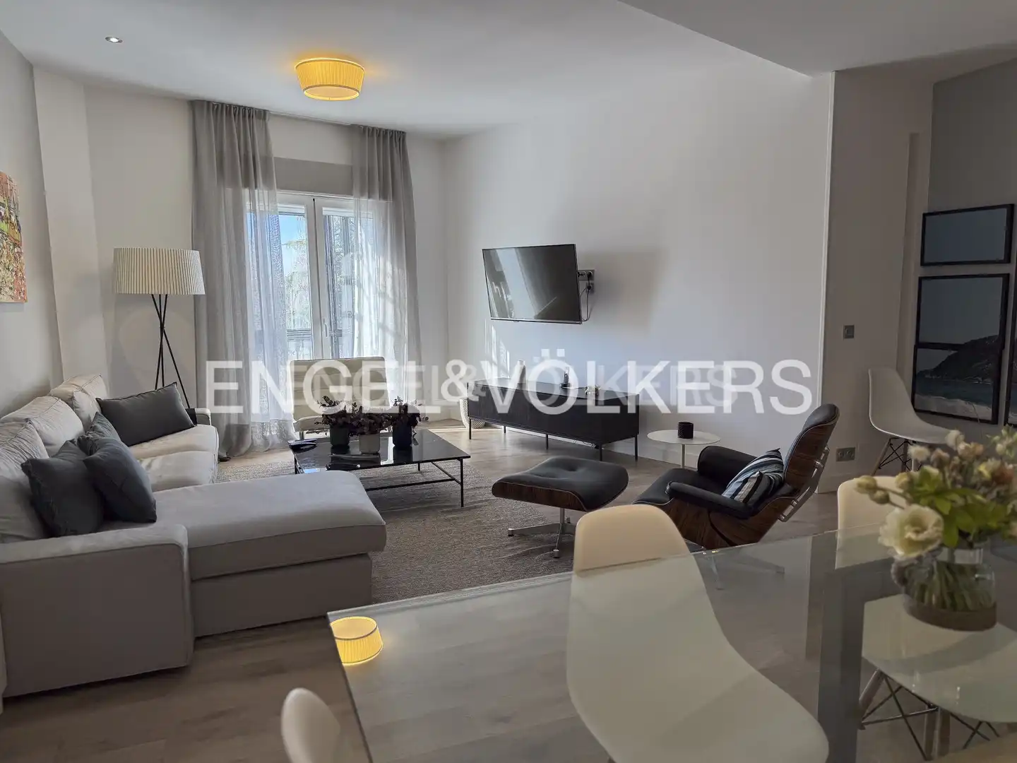 Sala de estar de Piso de alquiler en Madrid con Aire acondicionado, Calefacción y Amueblado