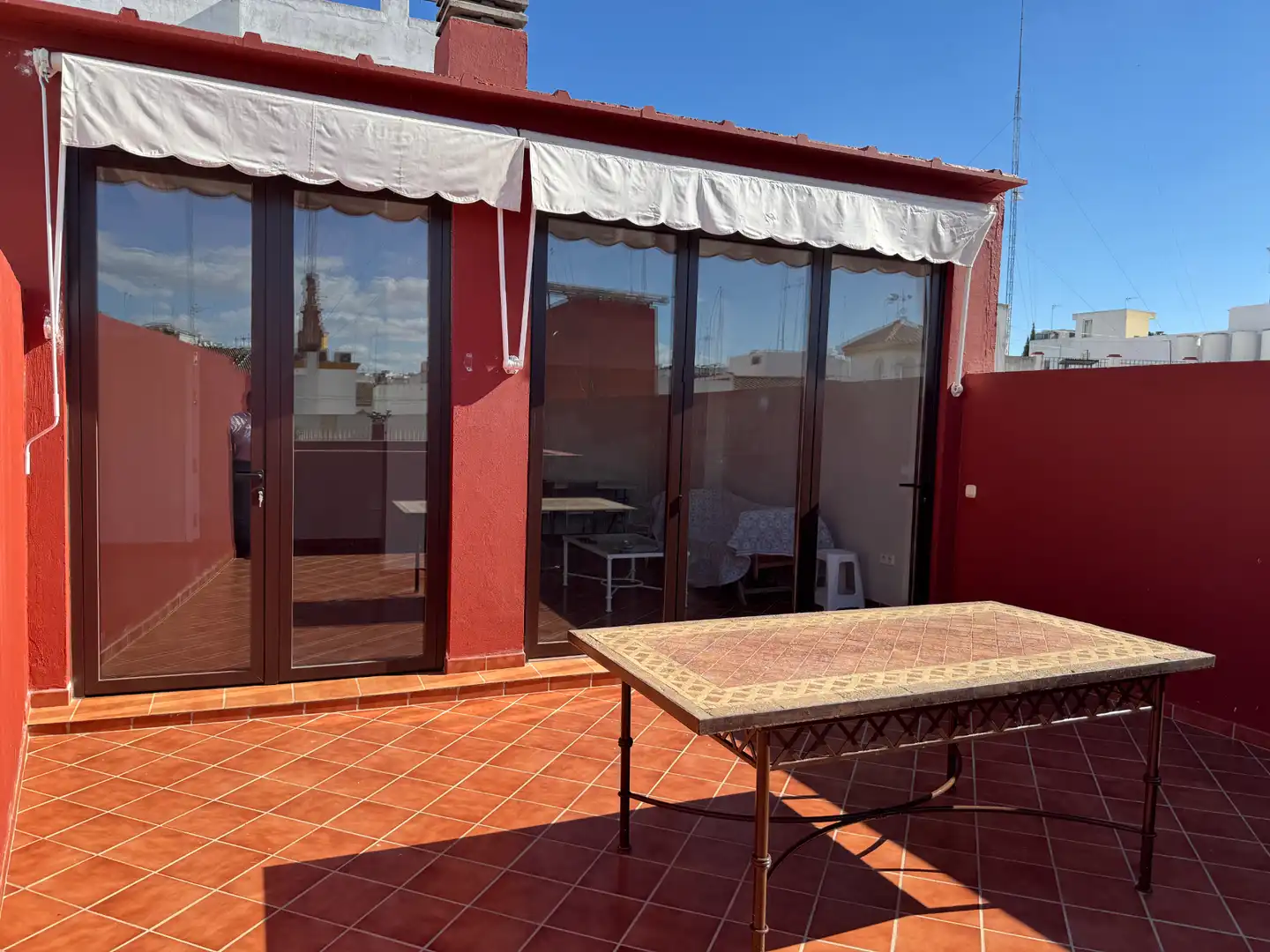Terrasse von Dachboden zur Miete in Alcalá de Guadaira mit Klimaanlage, Terrasse und Ofen