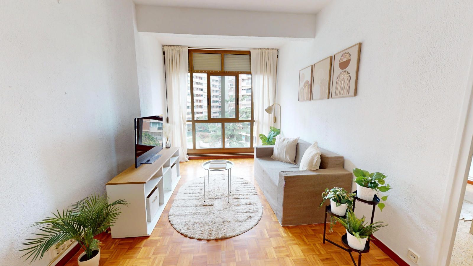 Sala d'estar de Pis en venda en  Barcelona Capital amb Calefacció