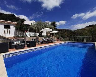 Piscina de Finca rústica de lloguer en Cómpeta amb Piscina