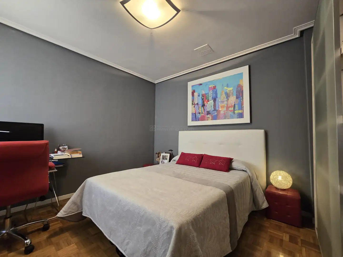 Schlafzimmer von Wohnung zum Verkauf in  Logroño mit Heizung, Parkett und Abstellraum