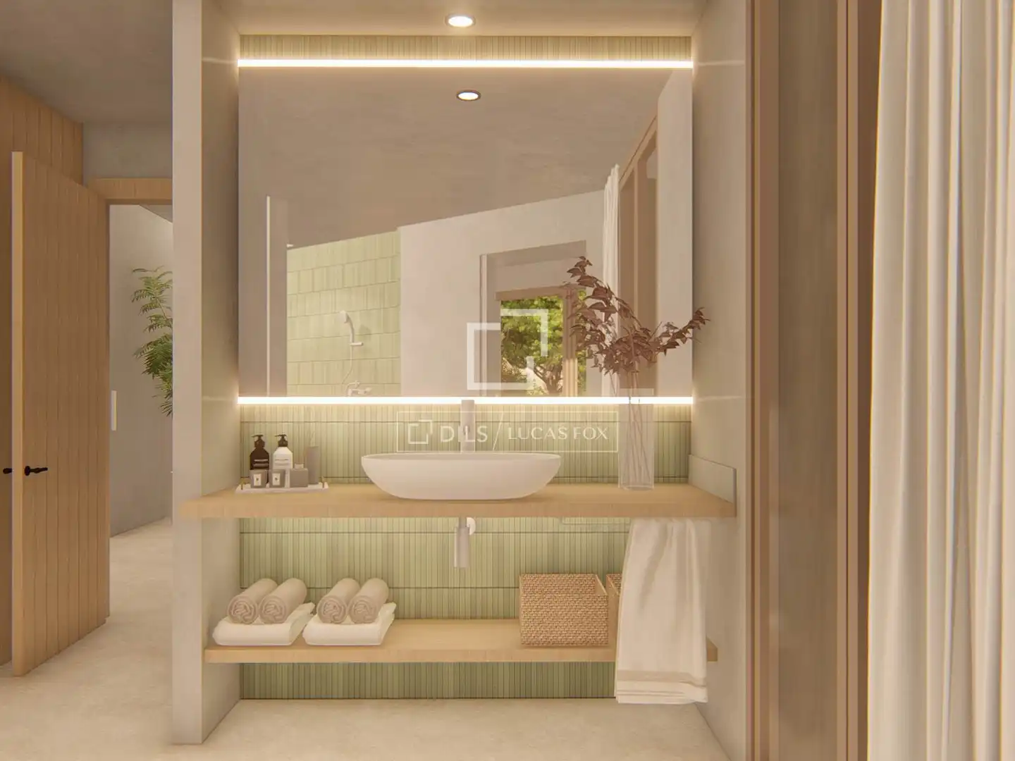 Badezimmer von Haus oder Chalet zum Verkauf in Begur mit Klimaanlage, Heizung und Privatgarten