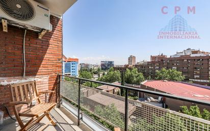 Terrace of Flat to rent in  Madrid Capital  with Air Conditioner, Heating and Parquet flooring