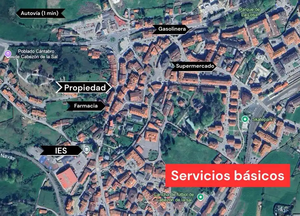 Vista exterior de Piso en venta en Cabezón de la Sal con Calefacción y Balcón