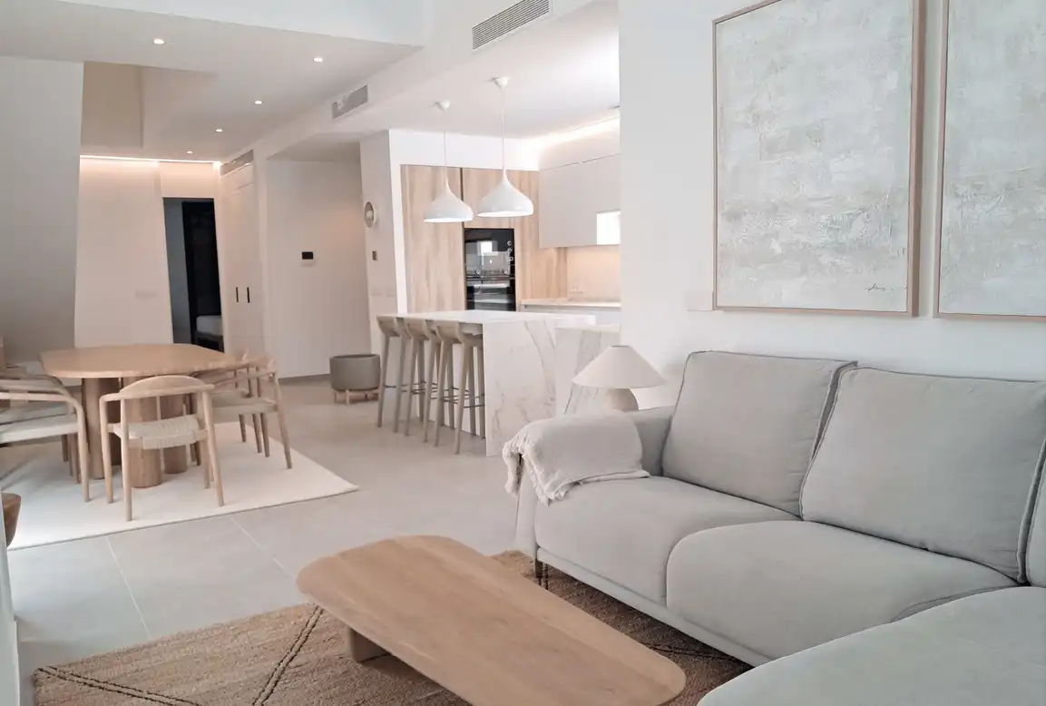 Living room of Houses for sale in L'Alfàs del Pi  with Private garden, Terrace and Swimming Pool