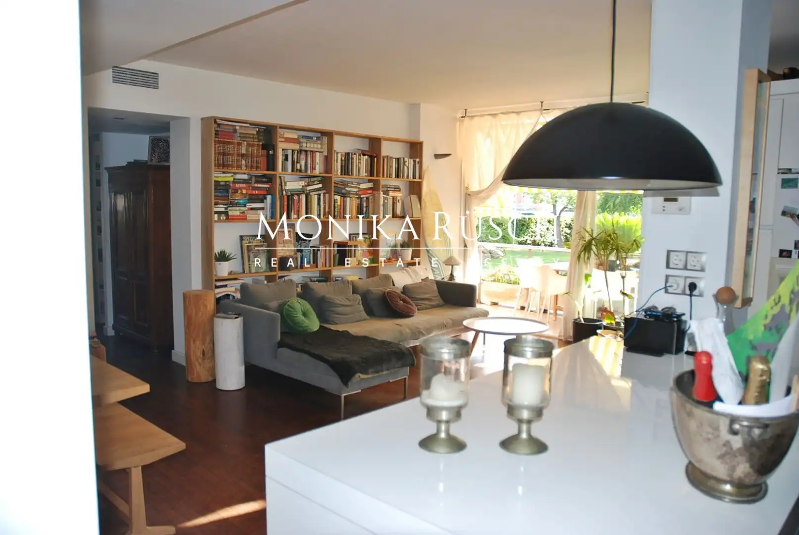 Living room of Flat for rent in Castelldefels  with Air Conditioner, Heating and Private garden