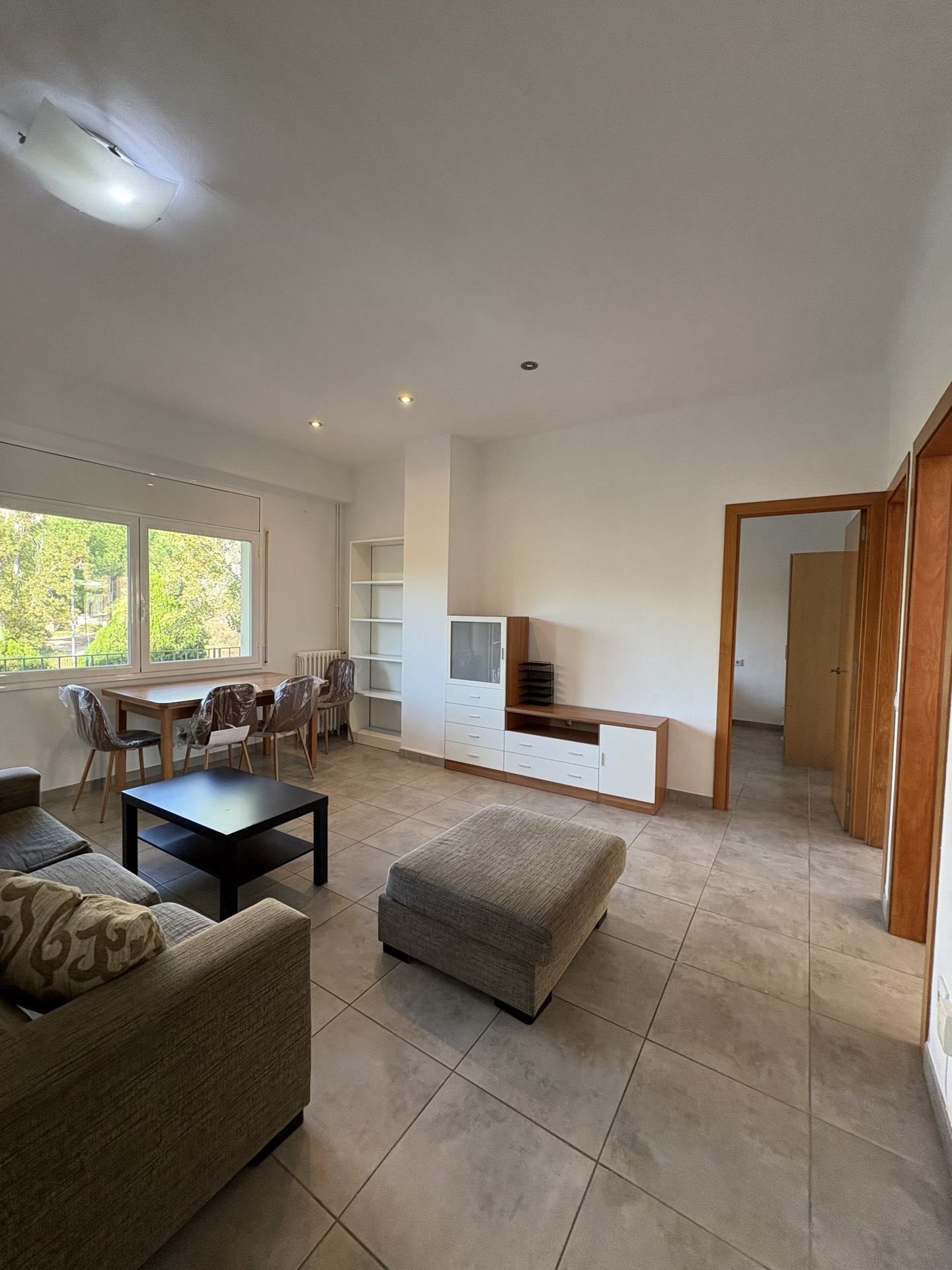 Sala de estar de Piso de alquiler en Girona Capital con Calefacción, Amueblado y Balcón