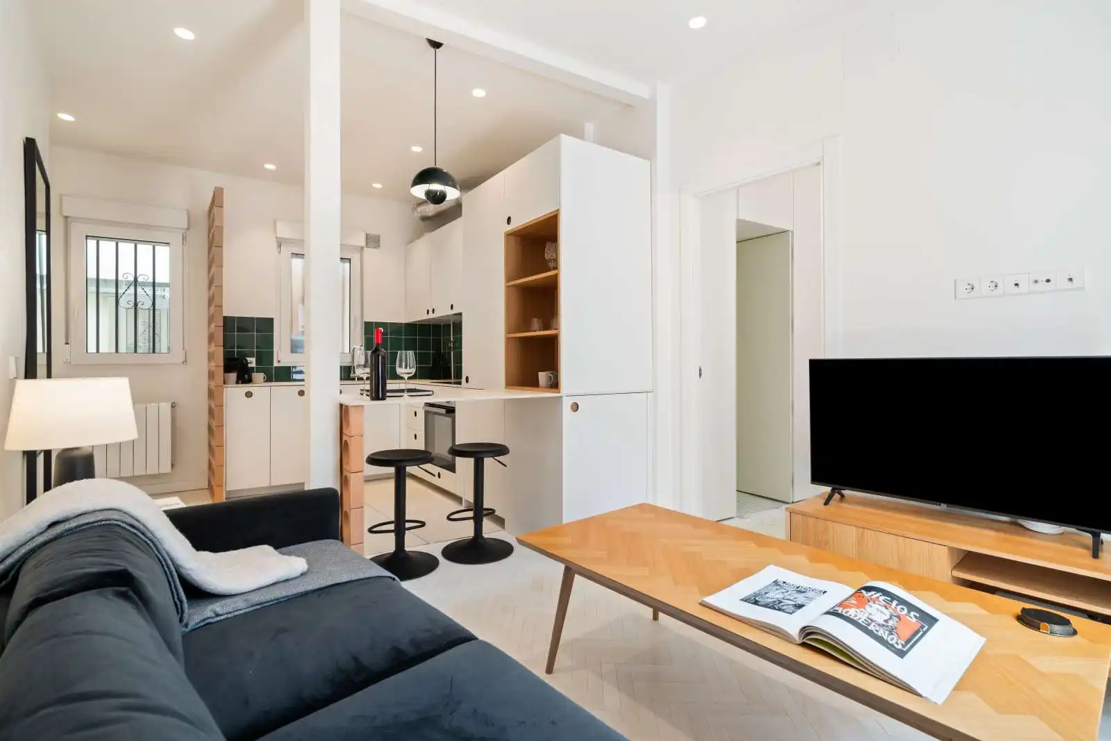 Sala d'estar de Apartament per a compartir en Madrid amb Aire condicionat, Calefacció i Terrassa