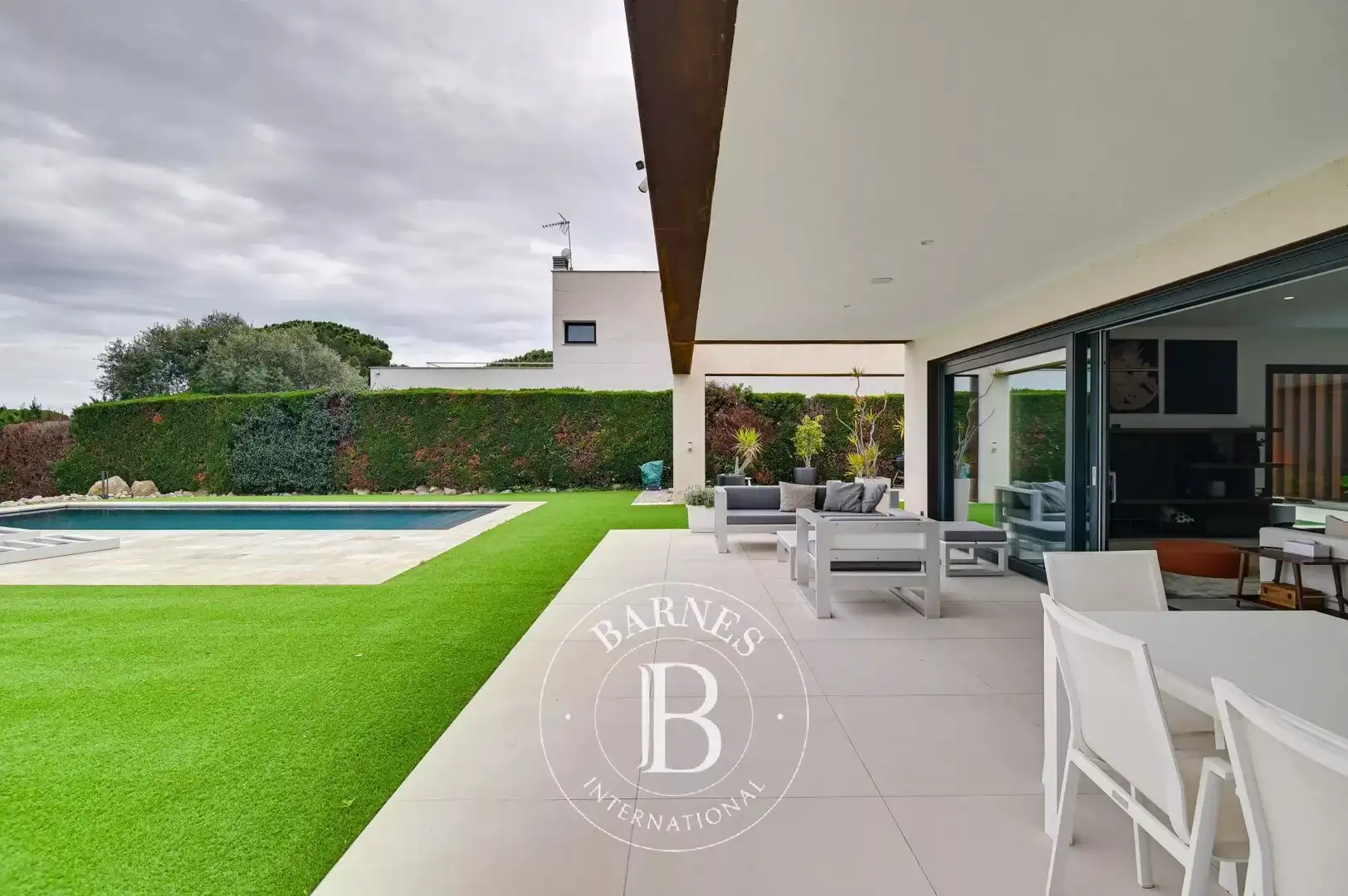 Terrassa de Casa o xalet en venda en Sant Andreu de Llavaneres amb Aire condicionat, Calefacció i Piscina