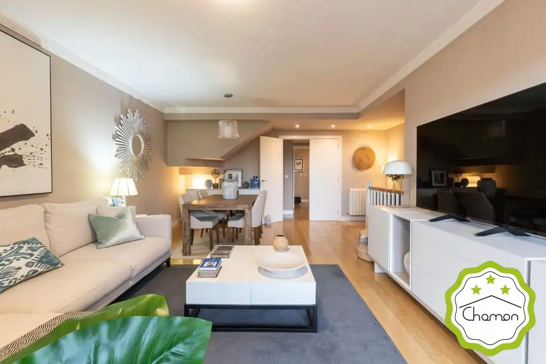Sala de estar de Casa adosada en venta en Bilbao  con Calefacción, Jardín privado y Terraza