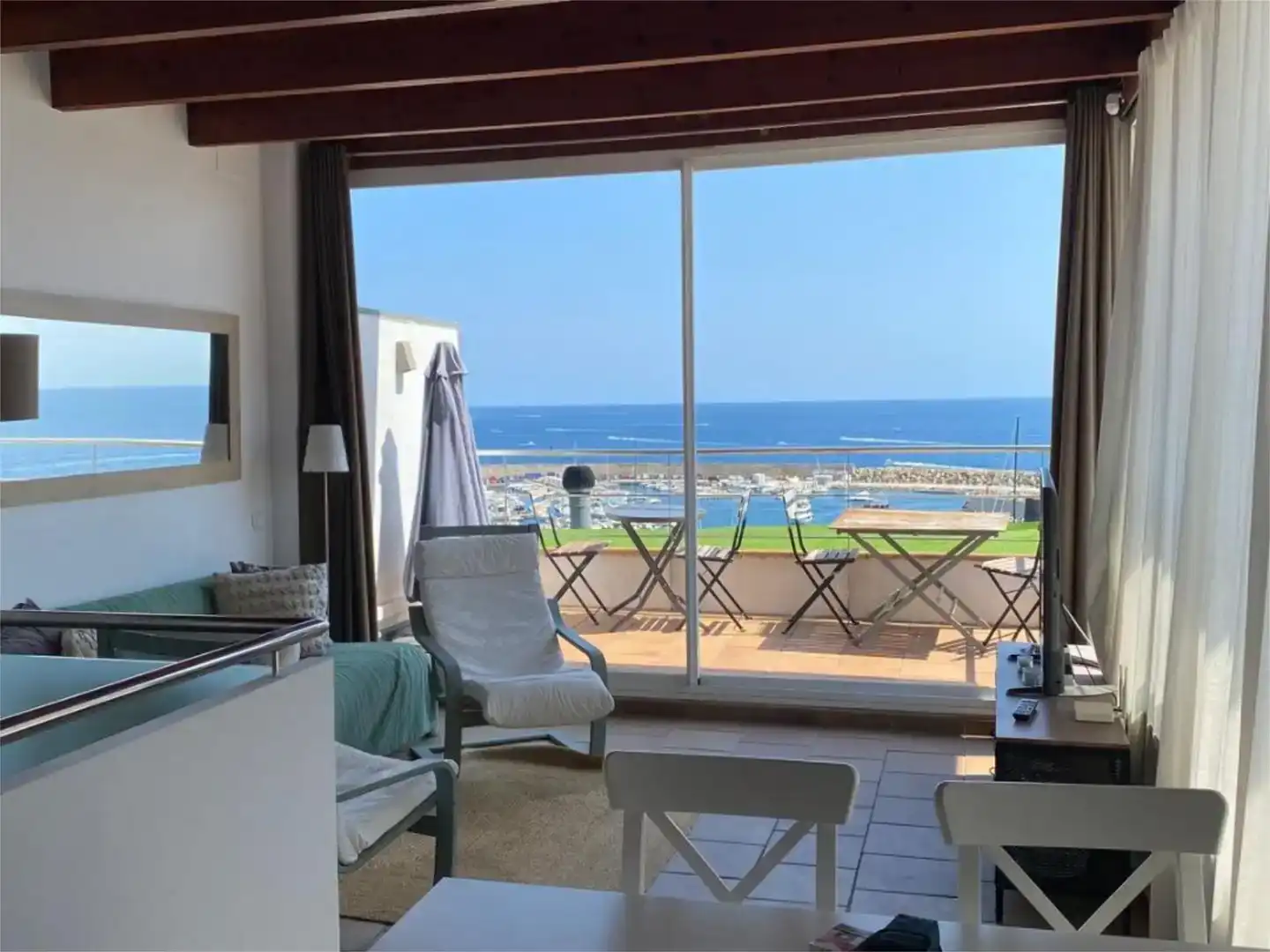 Terrasse von Wohnung zur Miete in Palamós mit Klimaanlage und Möbliert