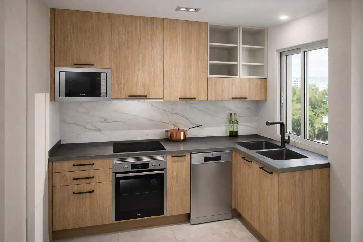 Cocina de Piso para compartir en Sevilla con Aire acondicionado, Terraza y Amueblado
