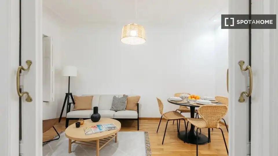 Sala de estar de Piso de alquiler en Valencia con Aire acondicionado, Calefacción y Amueblado
