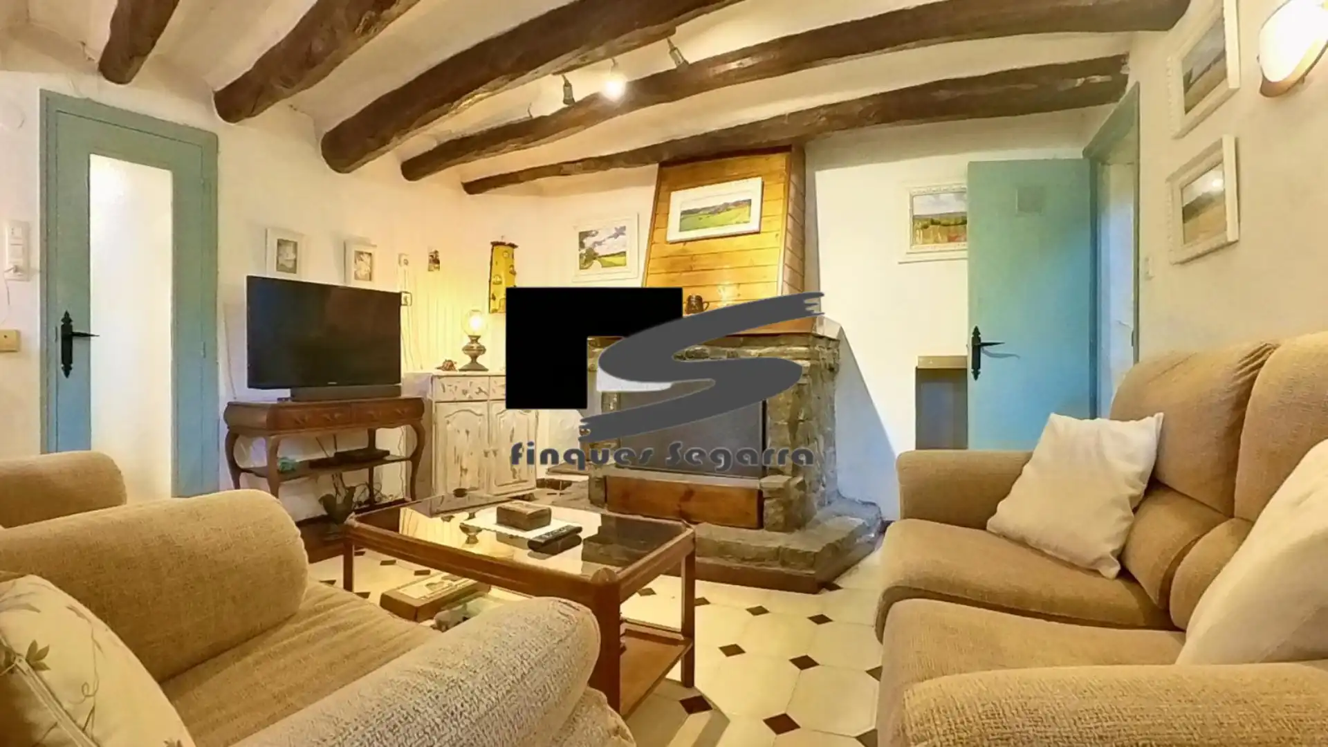 Sala d'estar de Casa o xalet en venda en Talavera amb Calefacció, Terrassa i Moblat