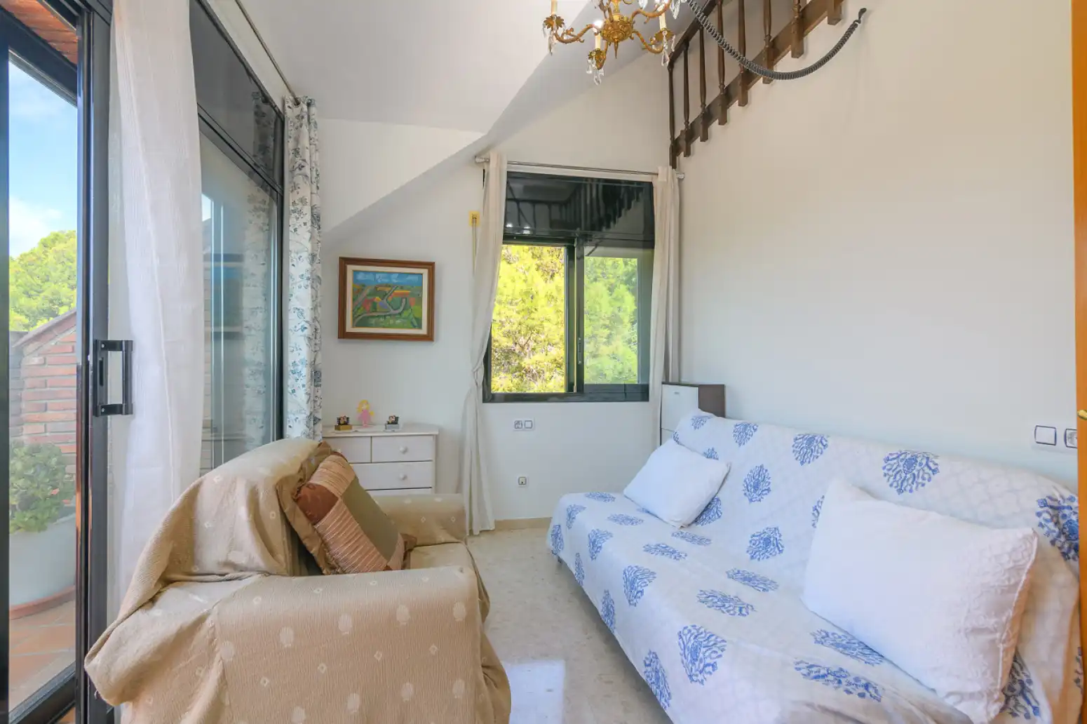 Sala de estar de Casa o chalet de alquiler en Viladecans con Terraza, Piscina y Balcón