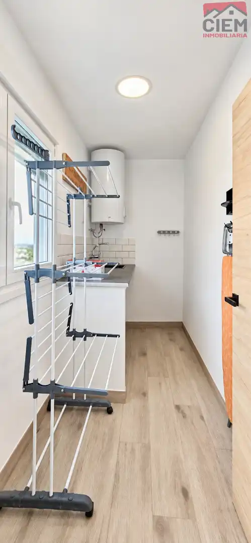 Terrassa de Apartament de lloguer en Miajadas amb Aire condicionat, Moblat i Forn