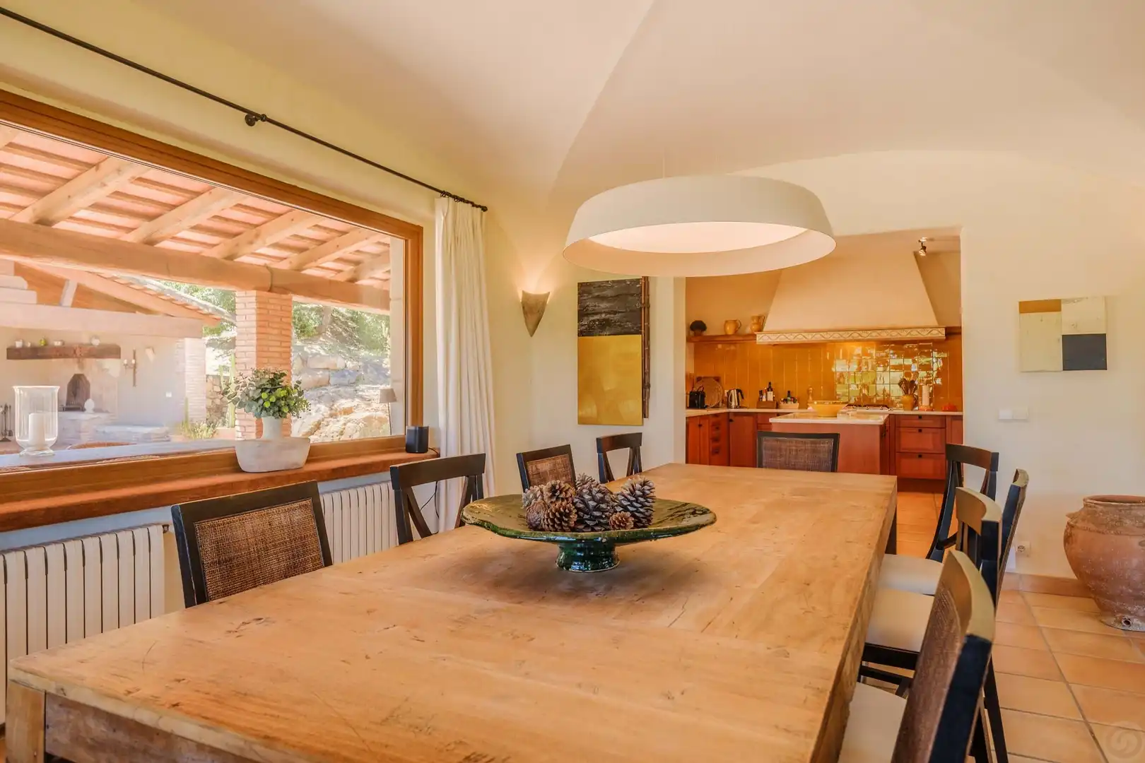 Dining room of Houses for sale in Santa Cristina d'Aro  with Air Conditioner, Heating and Storage room