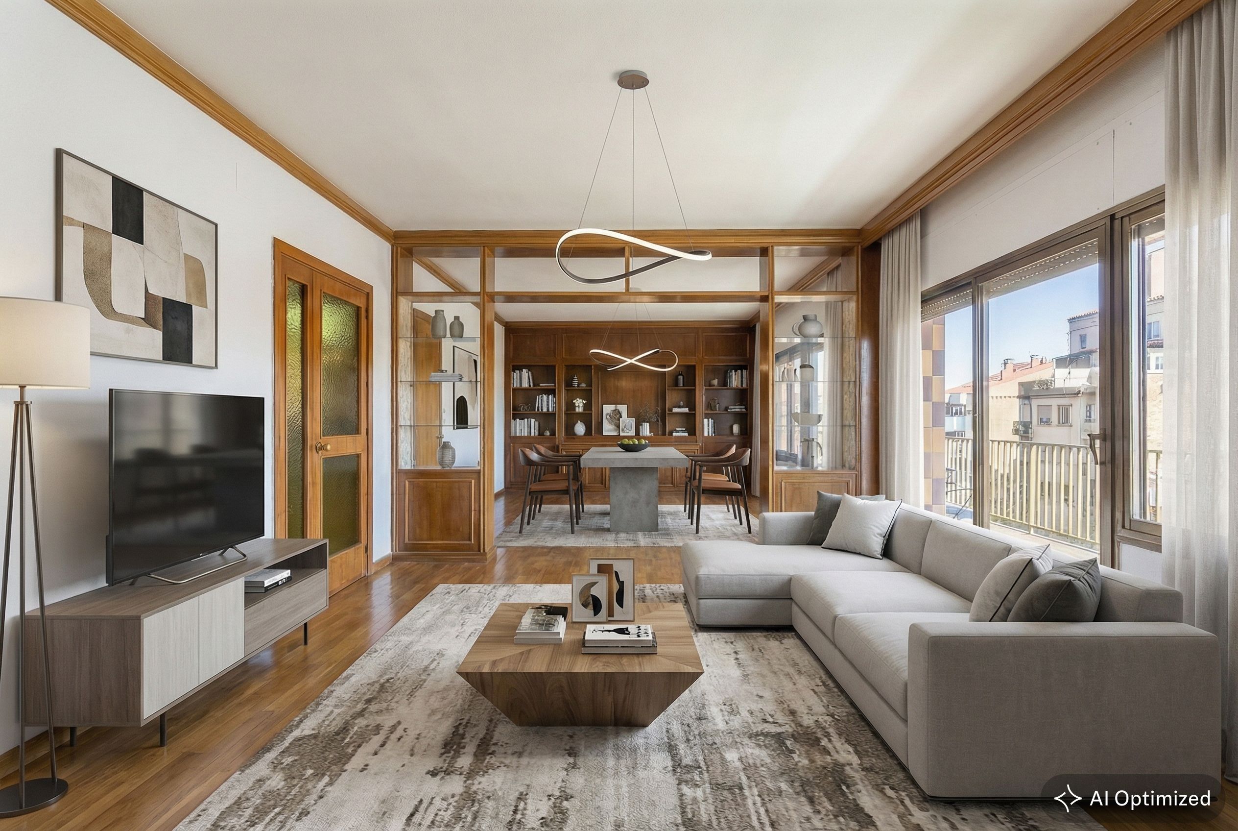 Sala de estar de Apartamento en venta en Manresa con Calefacción, Terraza y Balcón