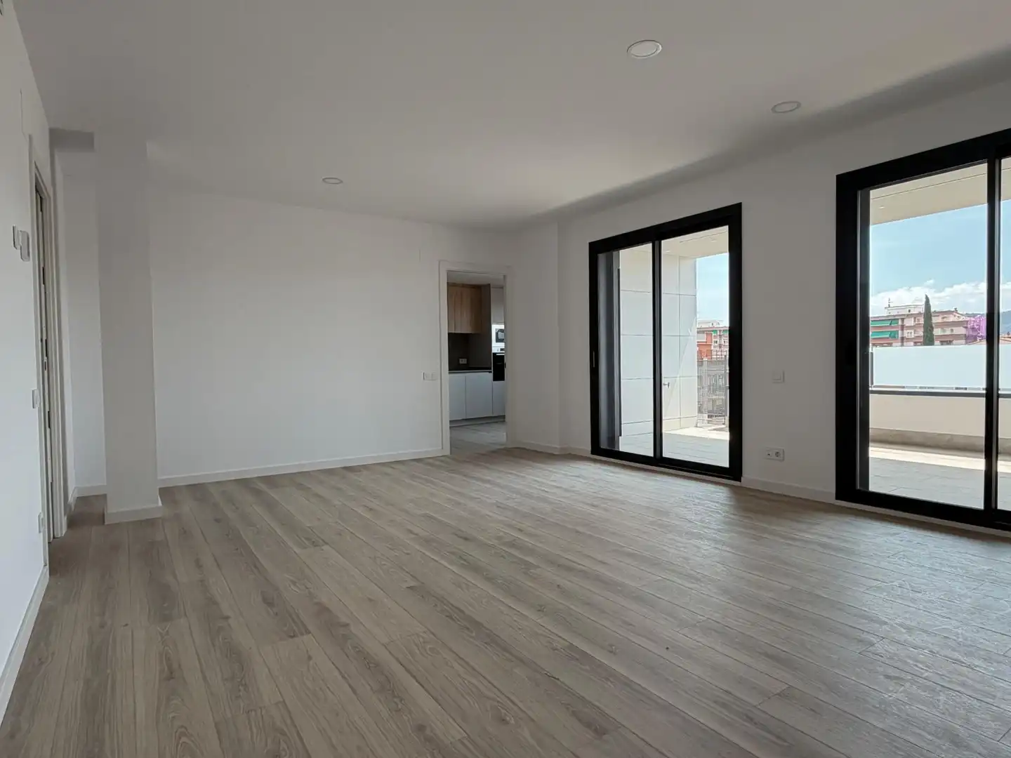 Sala d'estar de Pis de lloguer en Mollet del Vallès amb Aire condicionat, Calefacció i Parquet