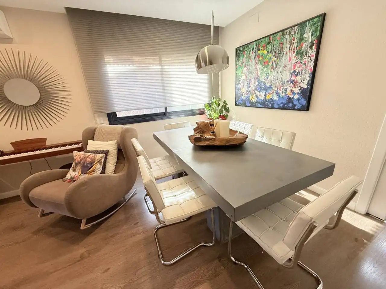 Dining room of Houses for sale in Santa Maria de Palautordera  with Air Conditioner, Heating and Terrace