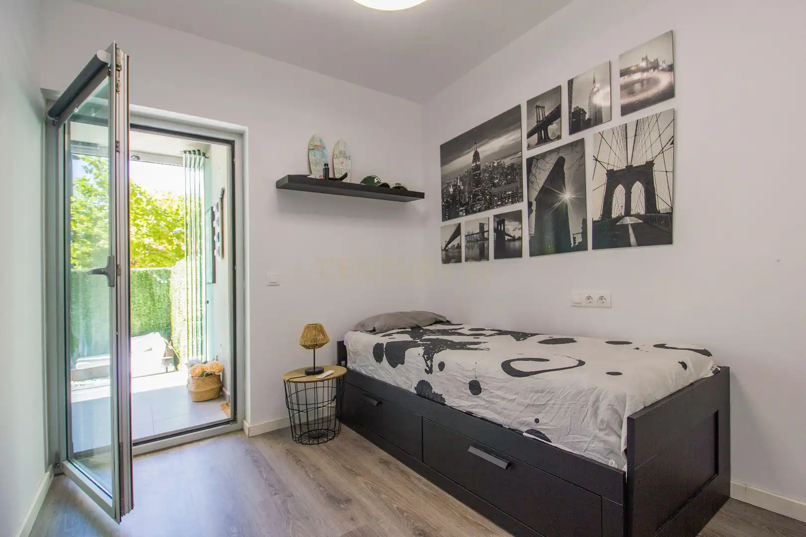 Habitación de Apartamento de alquiler en Calpe / Calp con Aire acondicionado, Jardín privado y Amueblado
