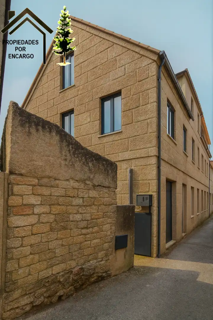Vista exterior de Casa adosada en venta en Moaña con Jardín privado