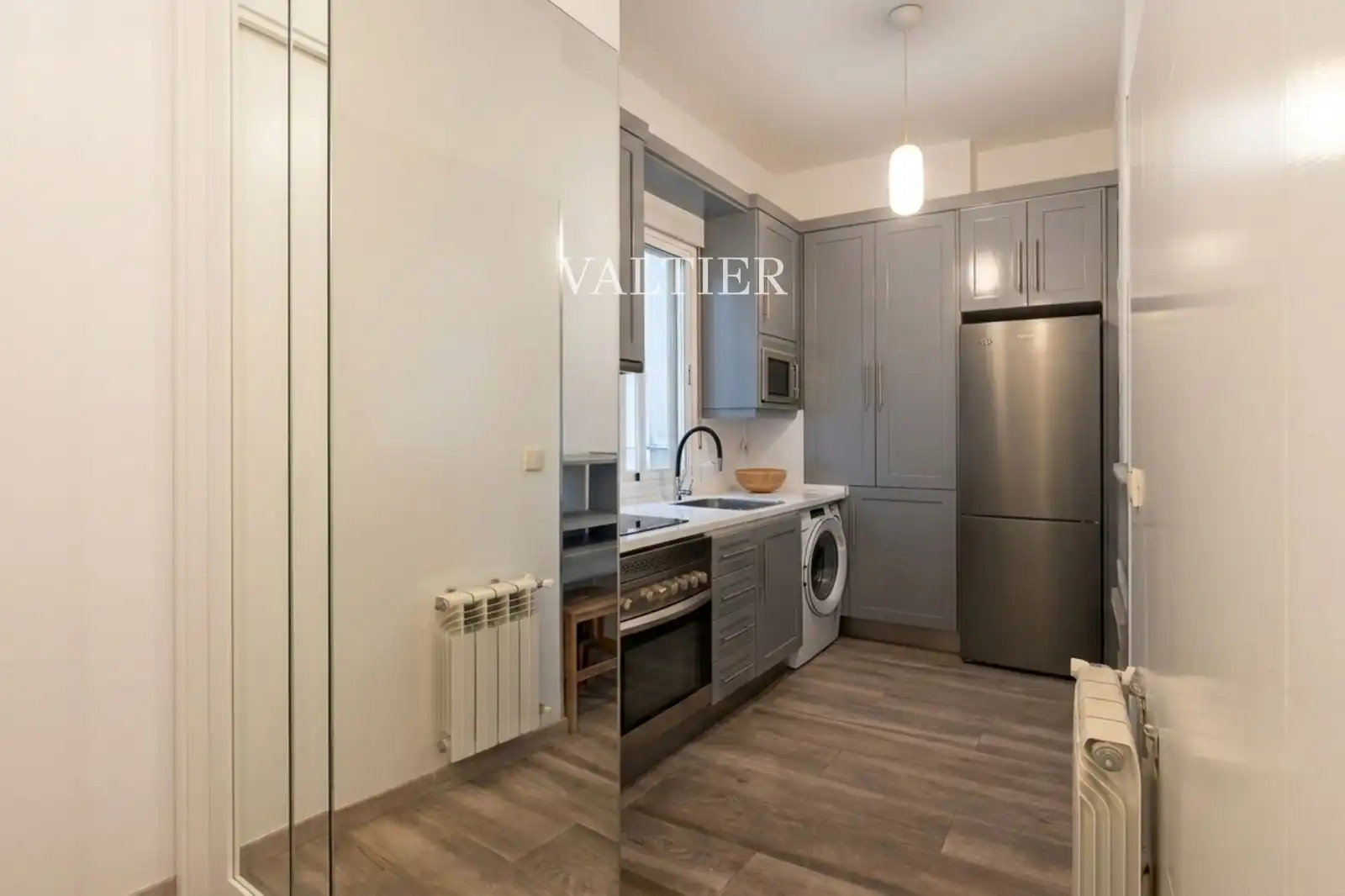 Kitchen of Flat for rent in Madrid  with Air Conditioner, Terrace and Furnished
