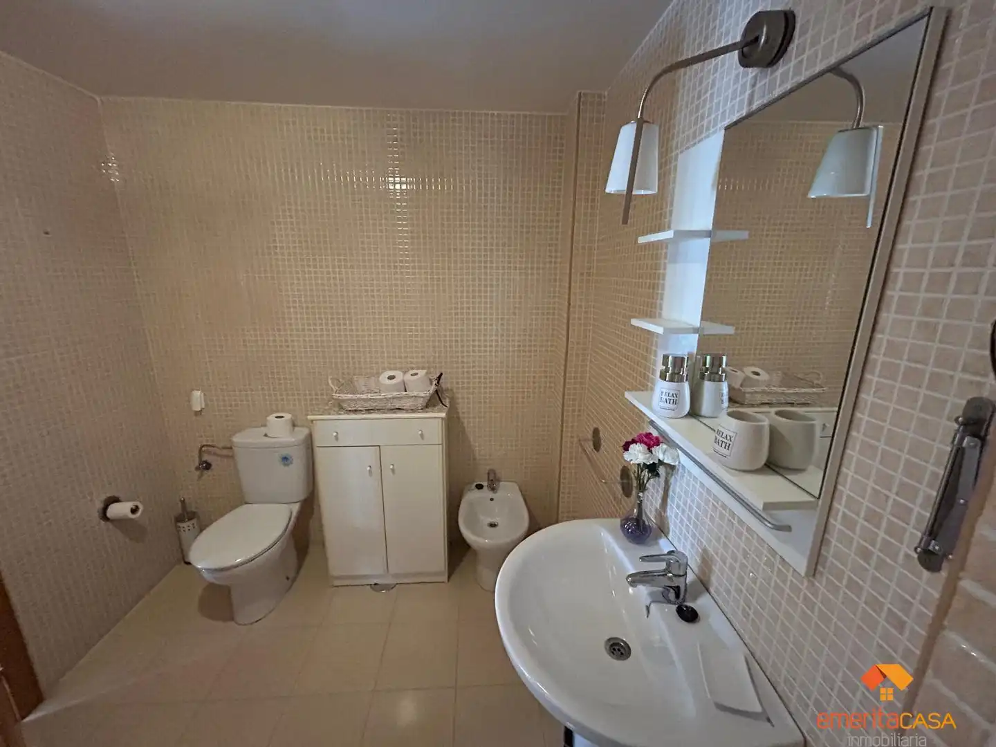 Badezimmer von Wohnung zur Miete in Mérida mit Klimaanlage, Parkett und Abstellraum