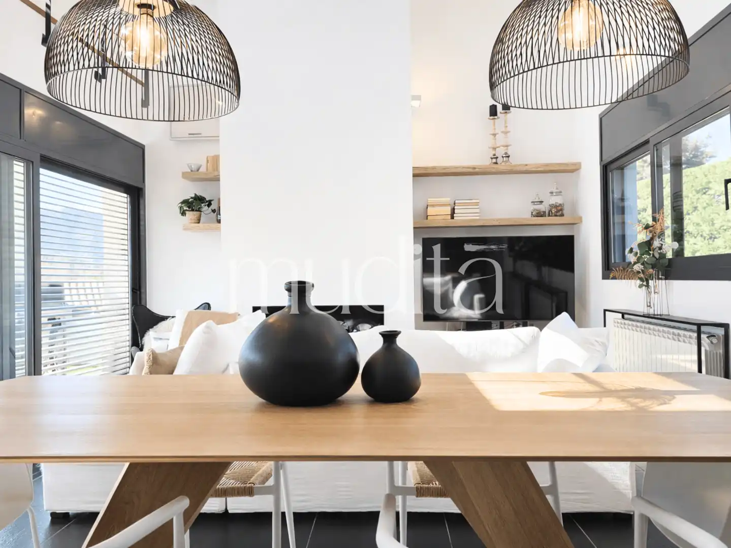 Sala de estar de Casa o chalet en venta en Viladrau con Calefacción, Jardín privado y Terraza