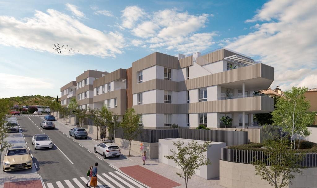 Vista exterior de Planta baixa en venda en Estepona amb Calefacció, Jardí privat i Terrassa