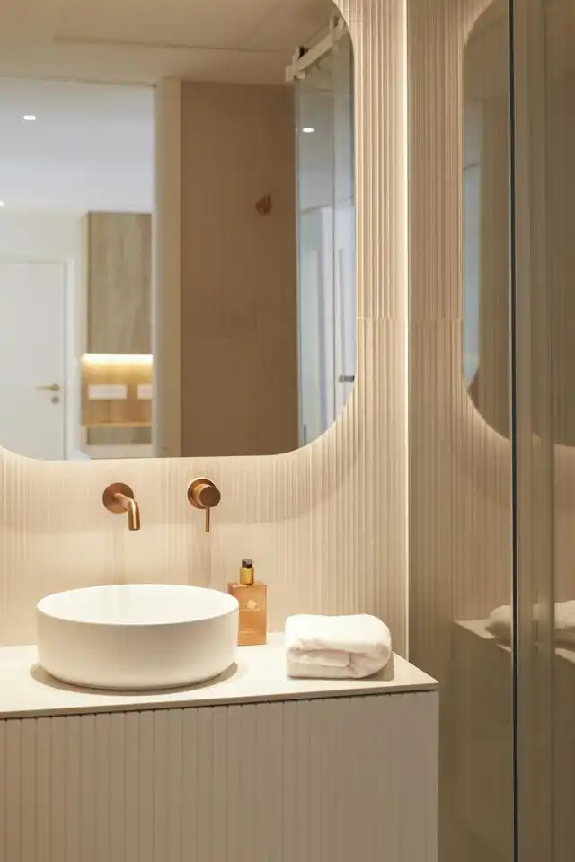 Baño de Apartamento en venta en La Manga del Mar Menor con Aire acondicionado, Calefacción y Jardín privado