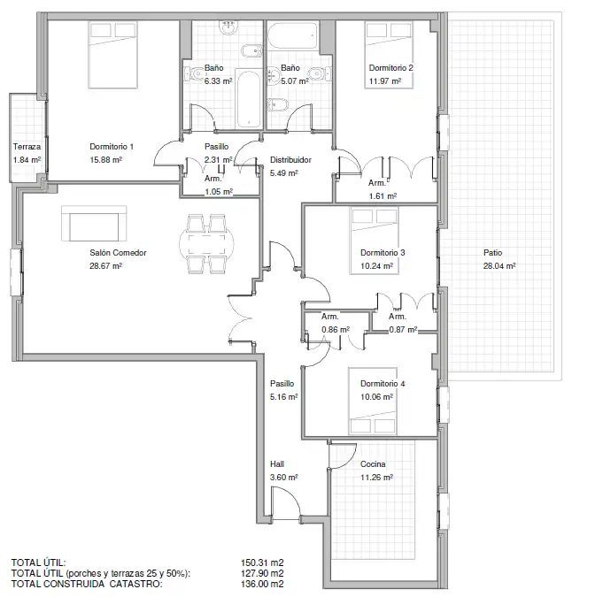 Flat for sale in Zamora Capital   with Terrace, Storage room and Balcony