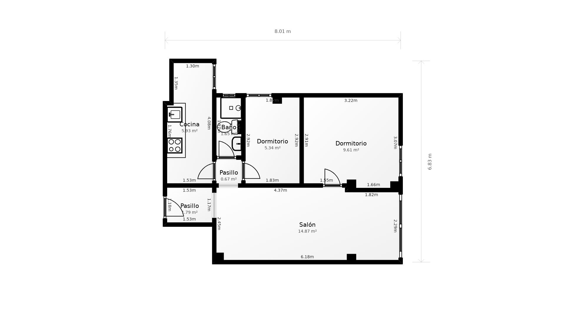 Pis de lloguer en  Madrid Capital amb Moblat, Forn i Rentadora