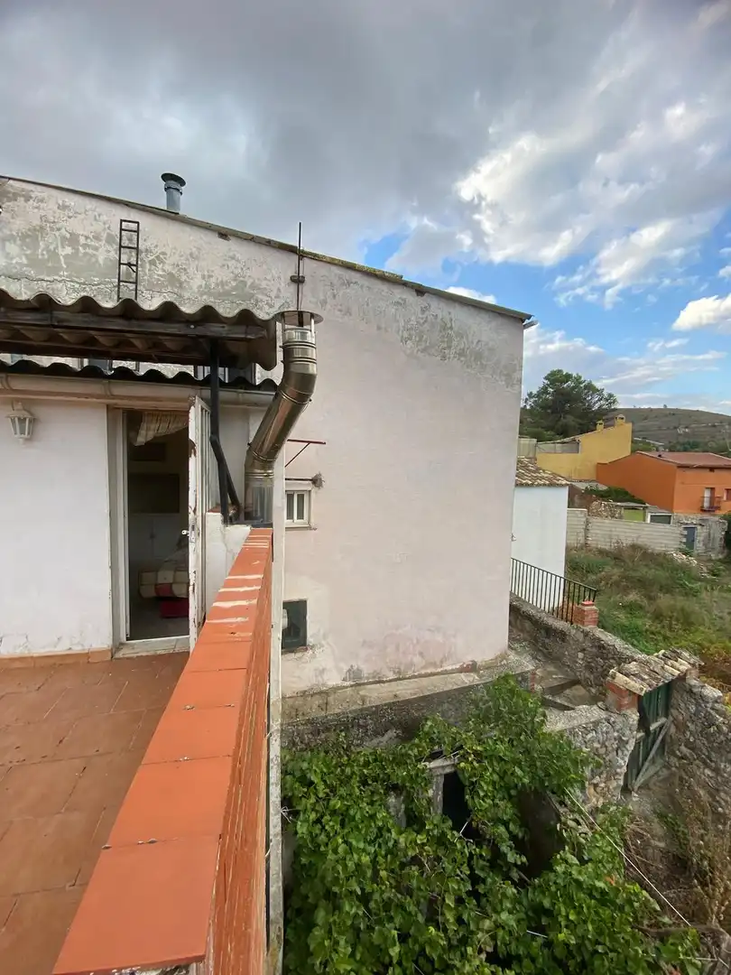 Exterior view of Houses for sale in Pineda de Gigüela  with Heating, Storage room and Furnished