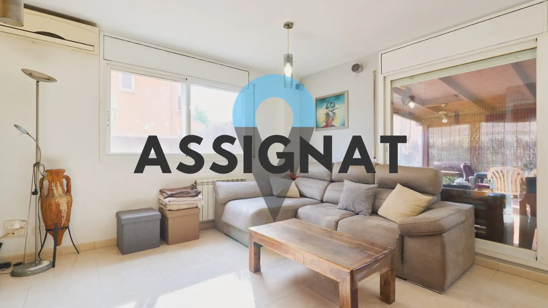 Sala d'estar de Casa adosada en venda en Cardedeu amb Aire condicionat, Calefacció i Jardí privat