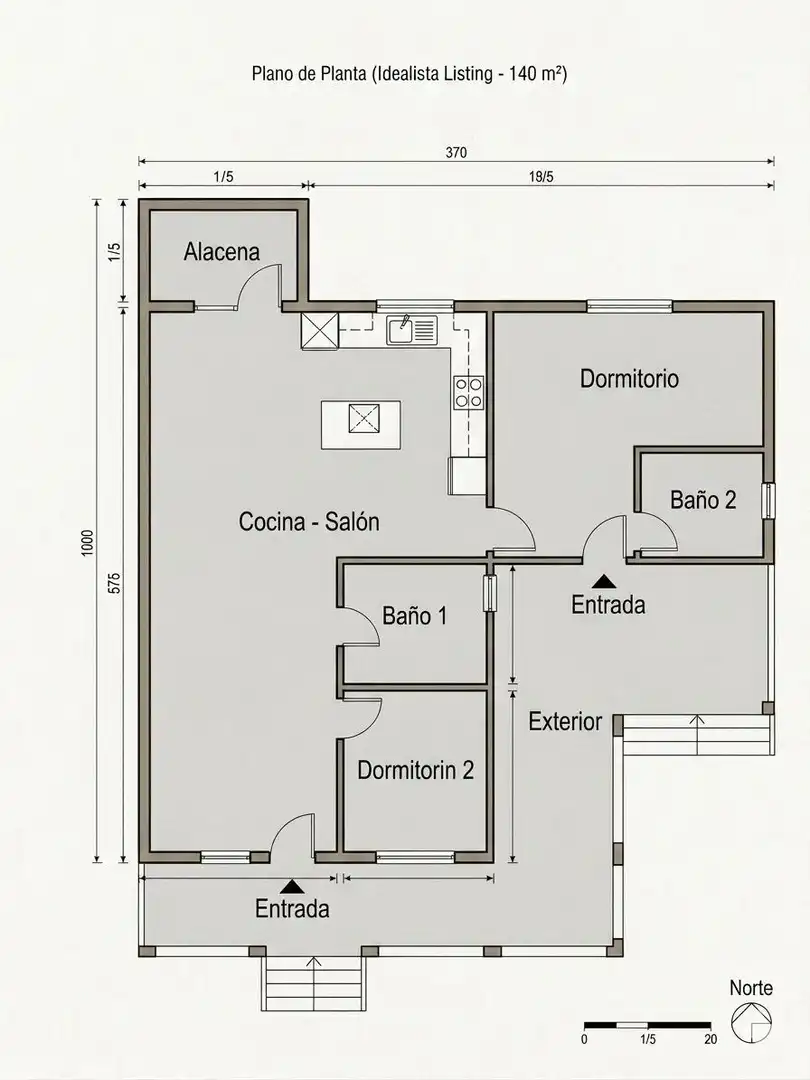 Wohnung zum Verkauf in Benicarló mit Klimaanlage, Abstellraum und Balkon
