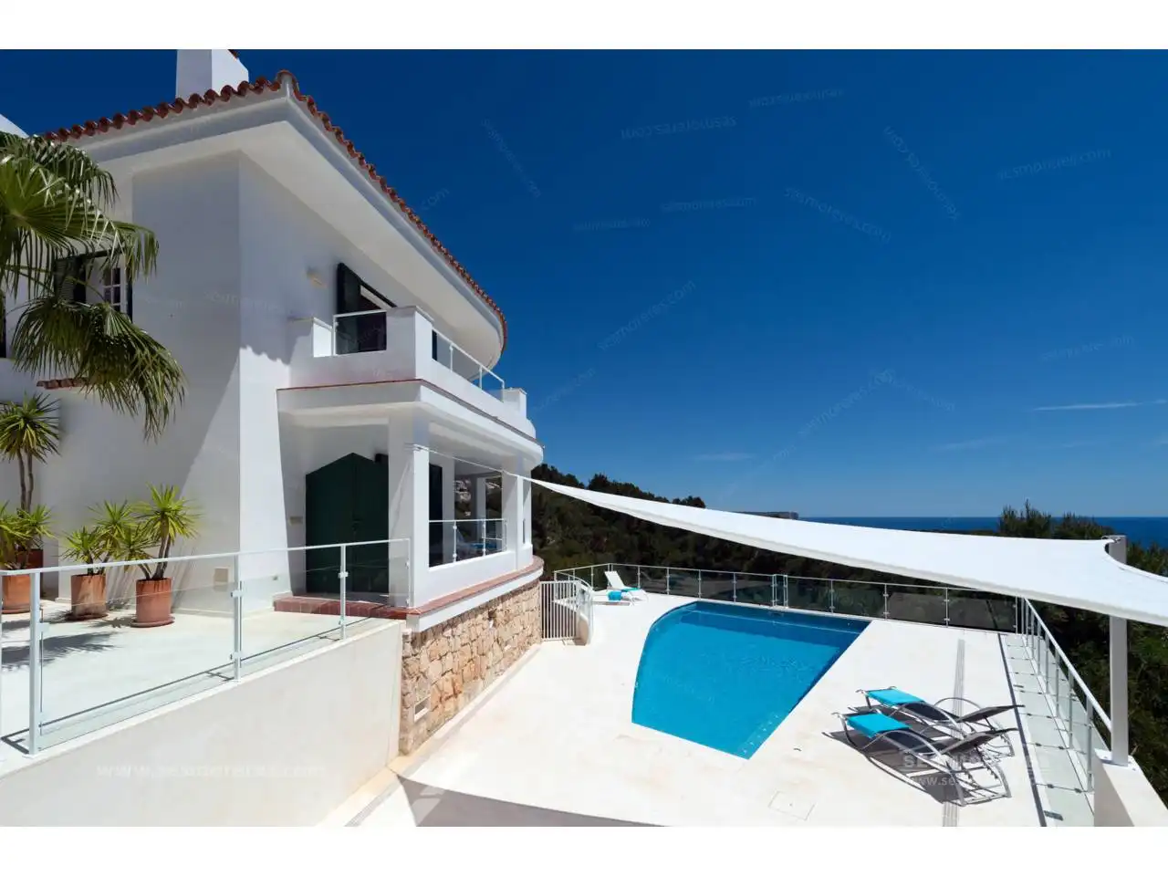 Vista exterior de Casa o chalet en venta en Es Migjorn Gran con Jardín privado, Terraza y Piscina