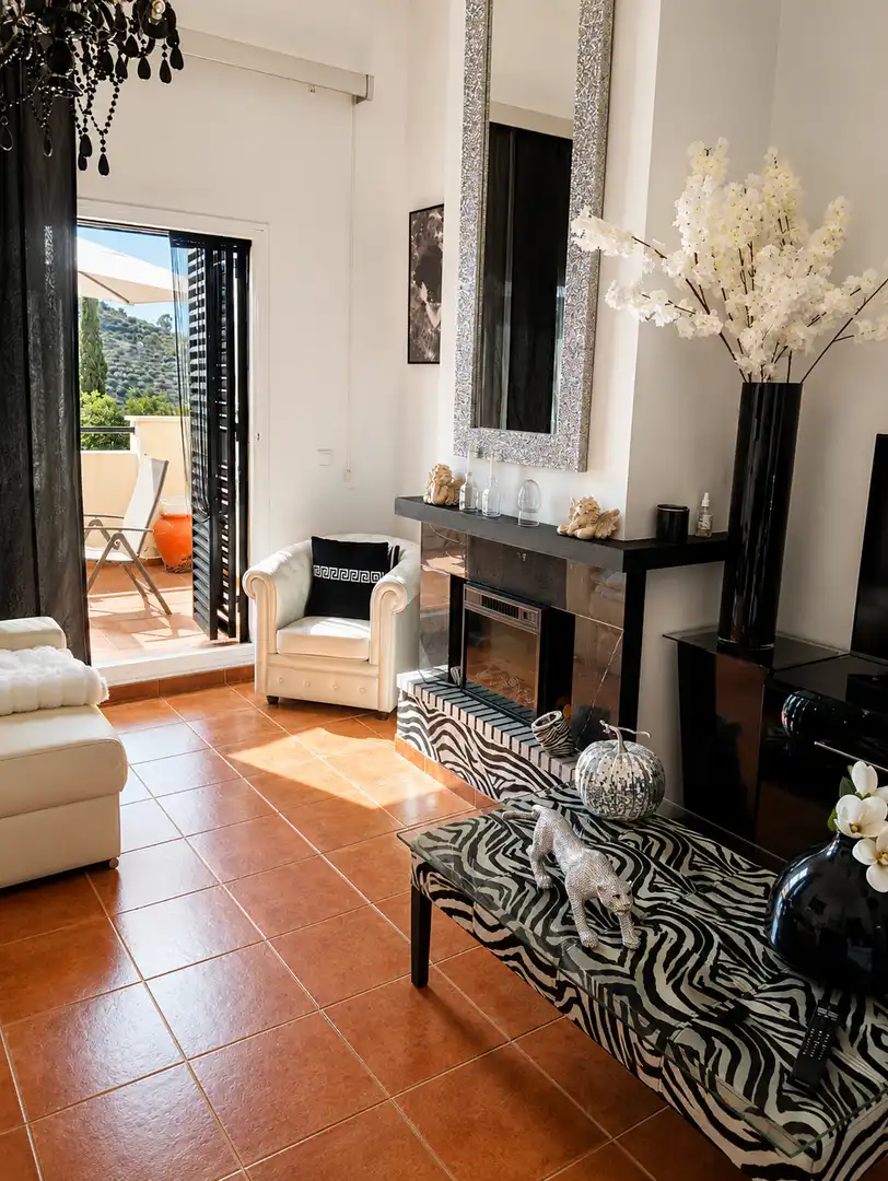 Sala de estar de Casa adosada en venta en Rincón de la Victoria con Aire acondicionado, Calefacción y Jardín privado