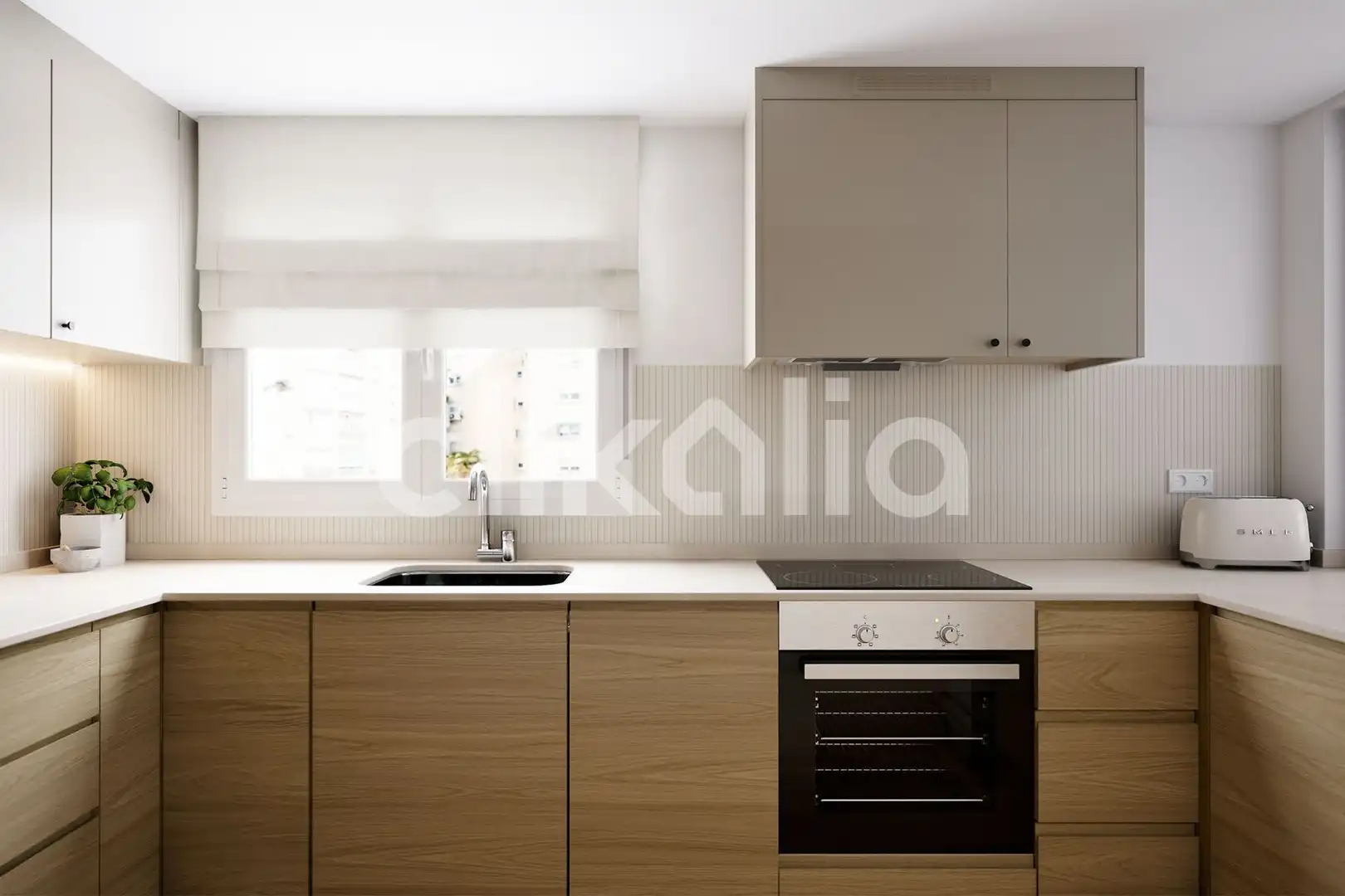 Kitchen of Flat for sale in Madrid  with Air Conditioner, Heating and Terrace