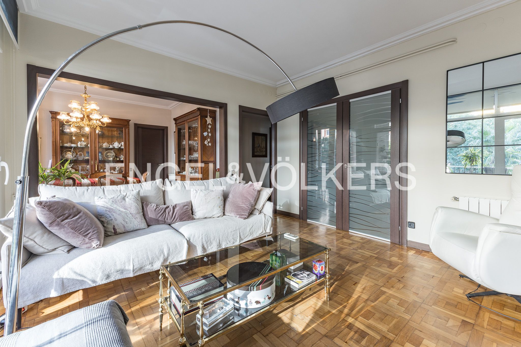 Sala d'estar de Apartament en venda en  Barcelona Capital amb Aire condicionat, Calefacció i Terrassa