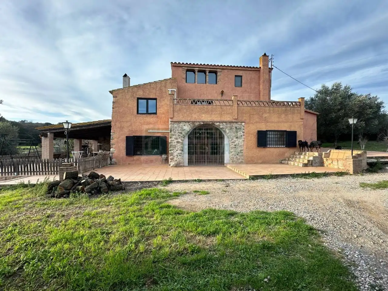 Vista exterior de Finca rústica en venta en Corçà con Aire acondicionado, Calefacción y Terraza