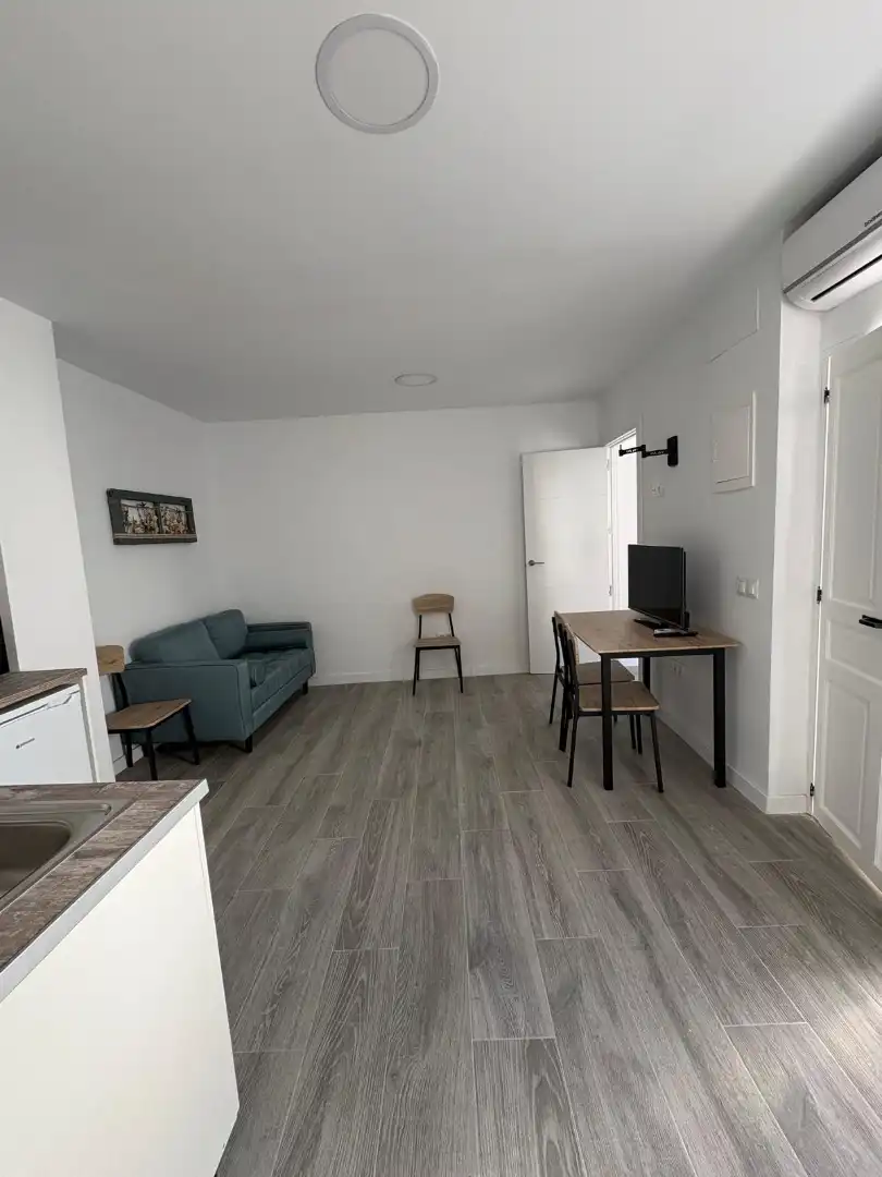 Sala d'estar de Casa adosada en venda en Carmona amb Aire condicionat, Terrassa i Moblat
