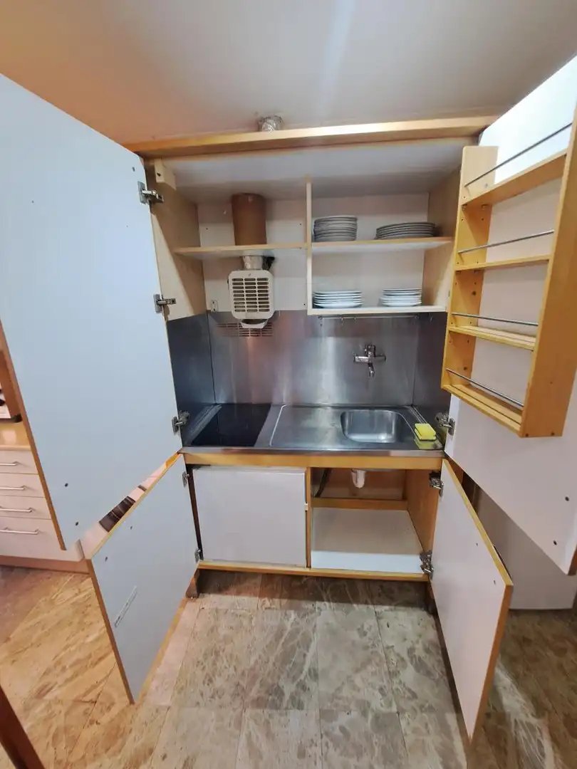 Cocina de Apartamento de alquiler en Zaragoza con Aire acondicionado, Calefacción y Parquet