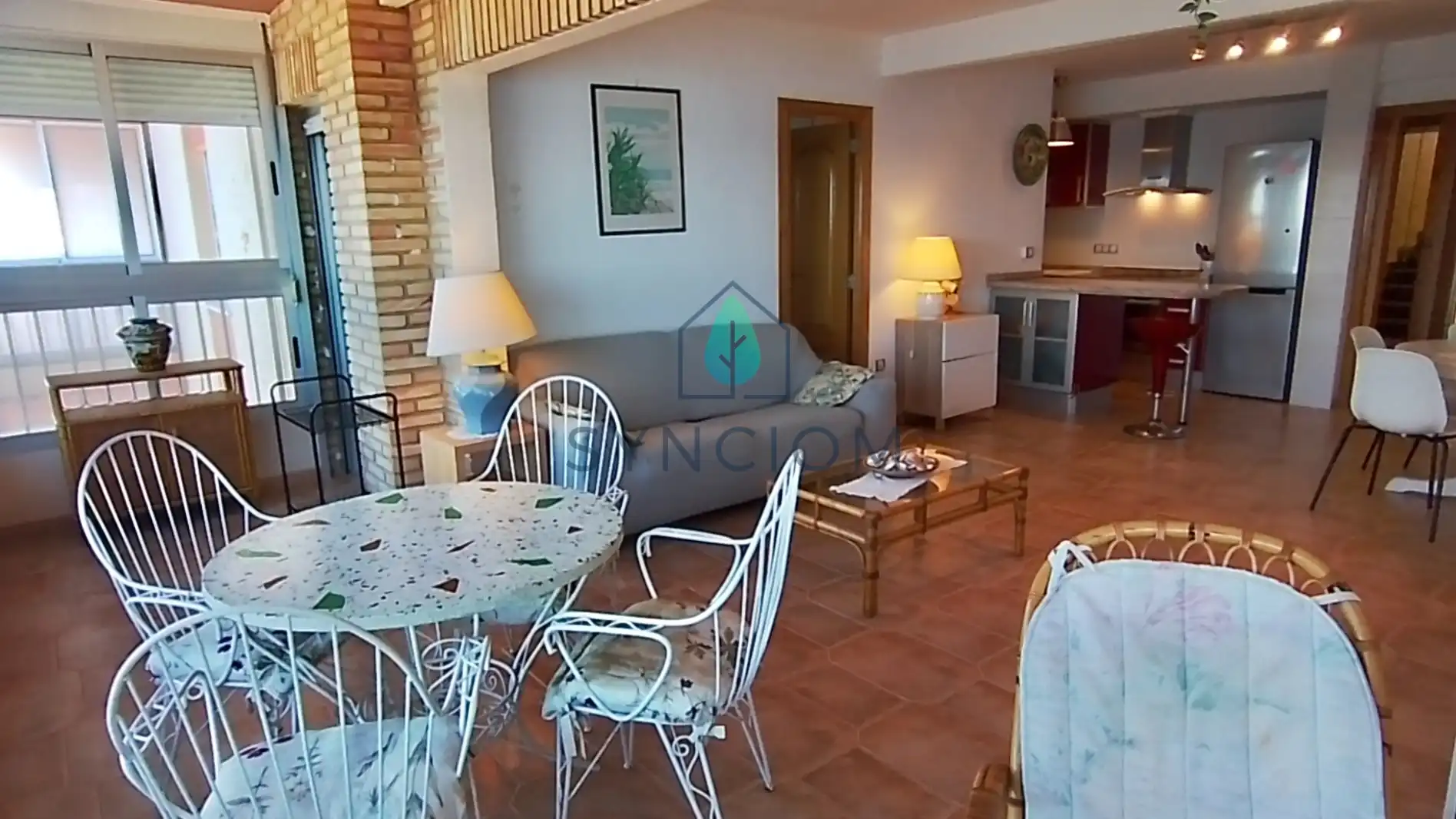 Sala de estar de Piso en venta en Sueca con Calefacción, Terraza y Trastero