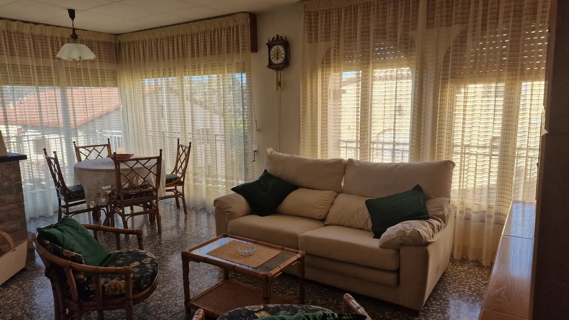 Living room of Houses for sale in La Pobla de Cérvoles  with Heating, Private garden and Terrace