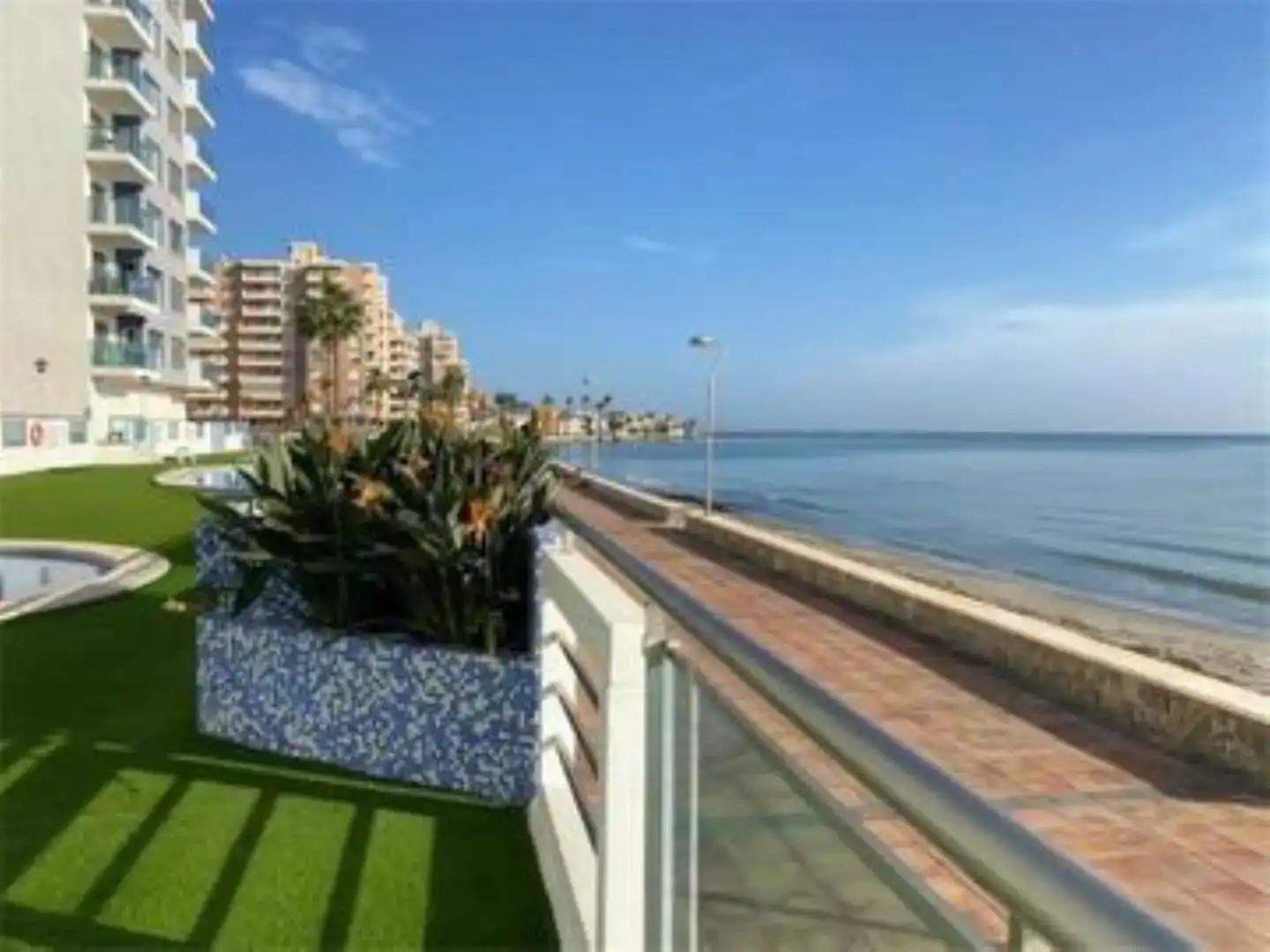 Terrace of Flat for rent in La Manga del Mar Menor  with Air Conditioner, Swimming Pool and Furnished