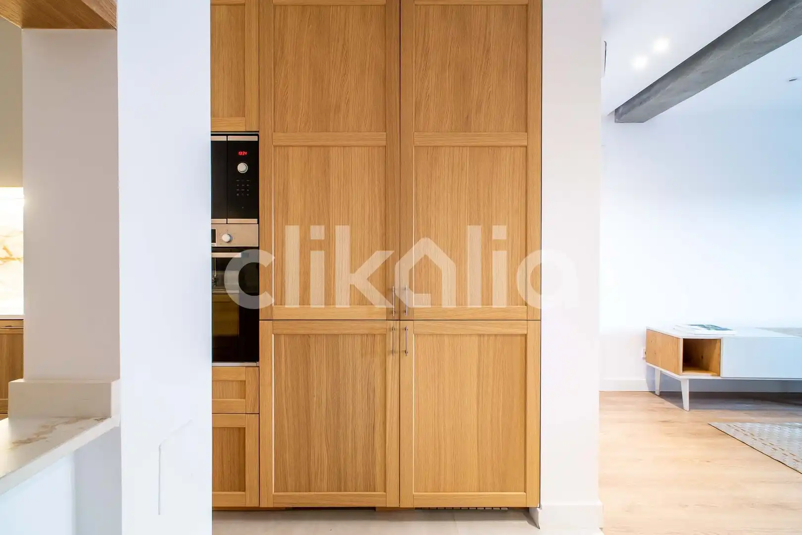 Kitchen of Flat for sale in Madrid  with Air Conditioner, Heating and Private garden